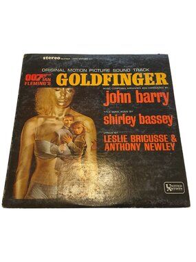 Vtg Goldfinger Original Motion Picture Soundtrack Vinyl LP 1964 United Artists